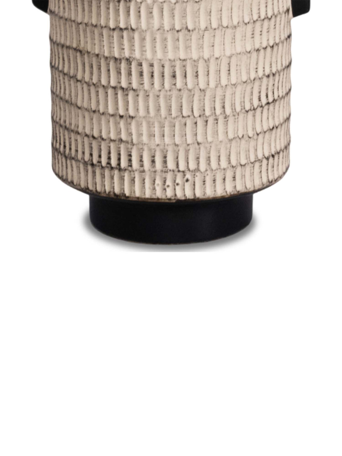 Aarvi Decor Beige Decorative Smooth, Matte Finish Ceramic Cylindrical Shaped Vase