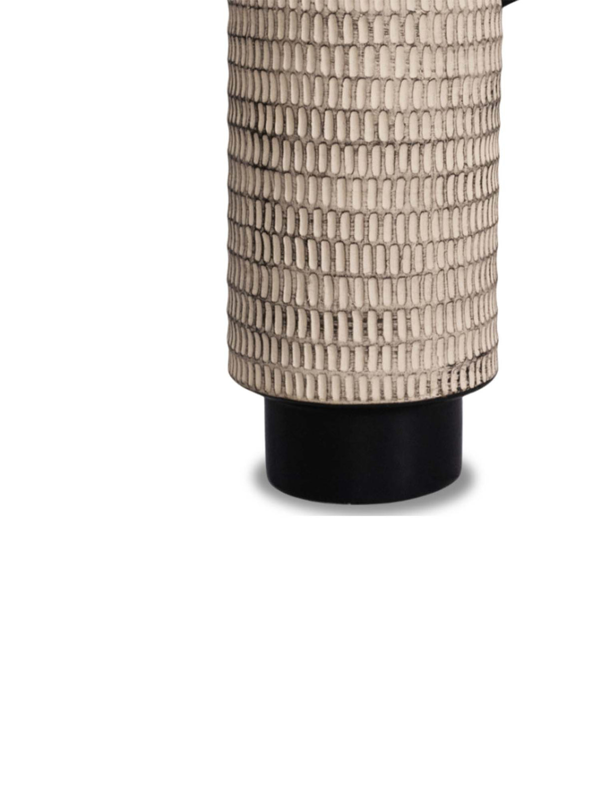 Aarvi Decor Beige Decorative Smooth, Matte Finish Ceramic Cylindrical Shaped Vase