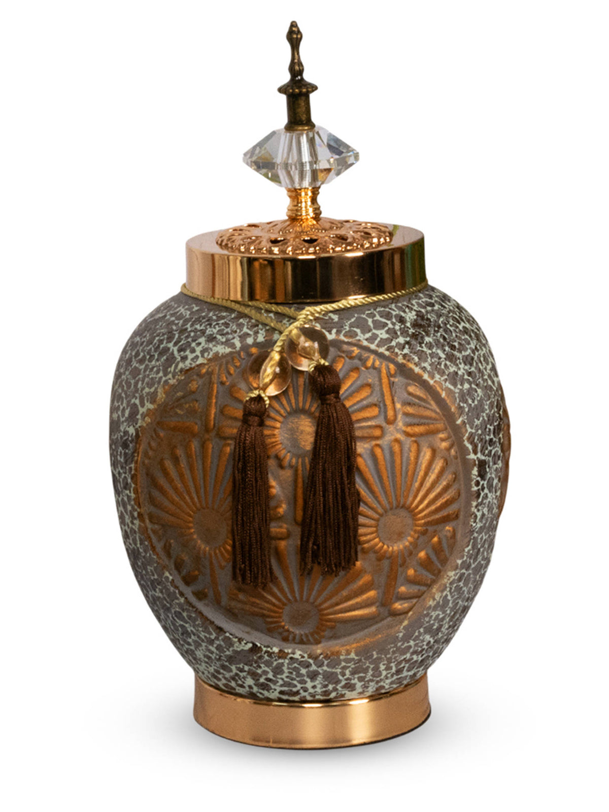 Aarvi Decor Golden Antique Decorative Ceramic Reverie Vase for Home and Office · One Size
