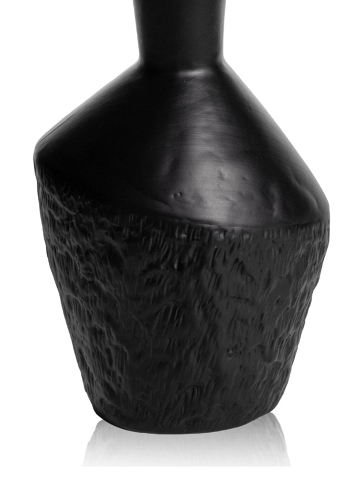 Aarvi Decor Black Glossy Decorative Ceramic Glazed Dreams Vase for Home and Office