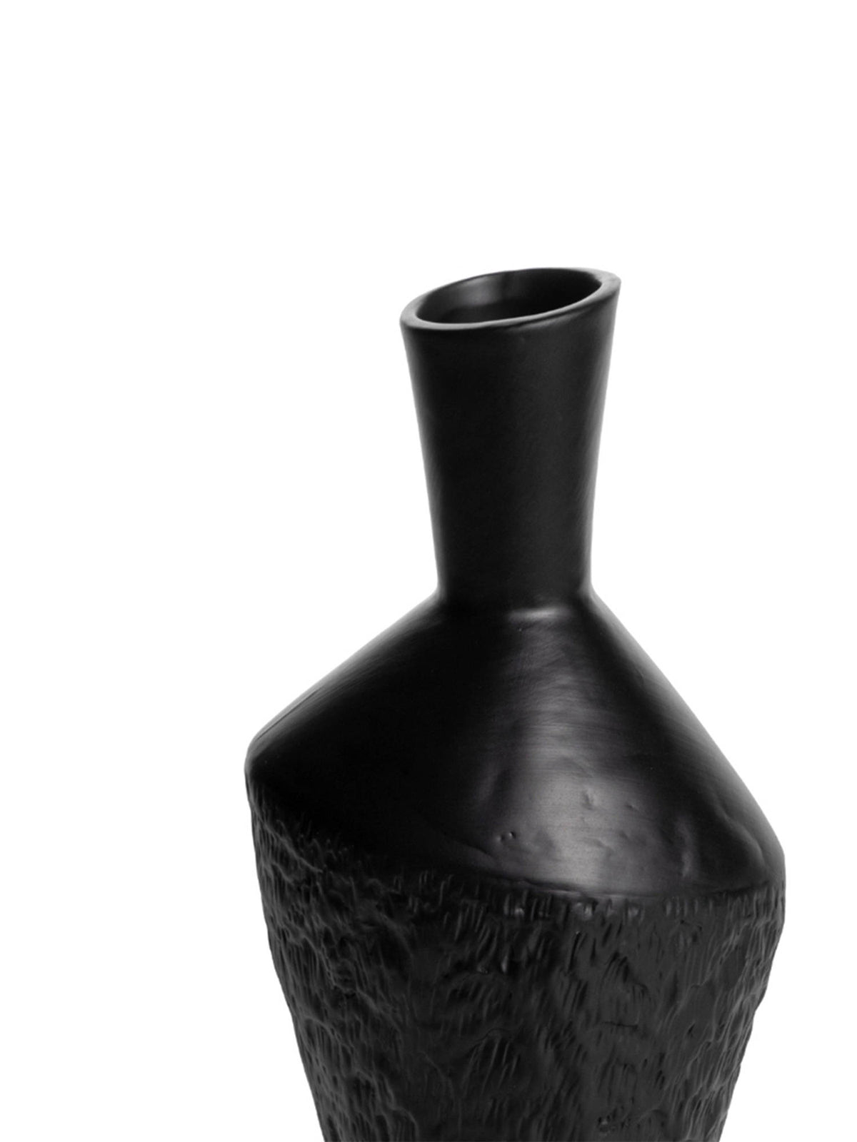 Aarvi Decor Black Glossy Decorative Ceramic Glazed Dreams Vase for Home and Office