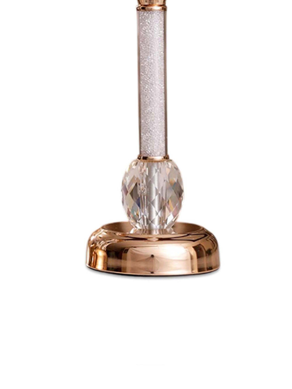 Aarvi Decor Gold Crystal Filled Candle Holder