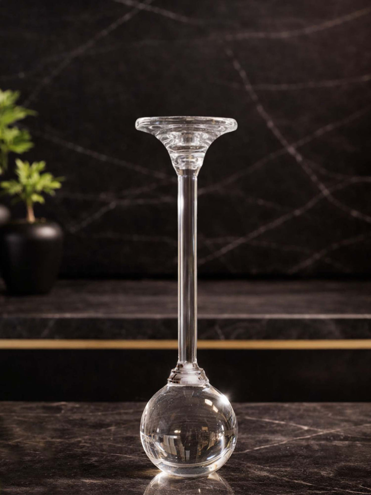 Aarvi Decor Crystal Ball Celestial Orb Candle Holder (S) · S
