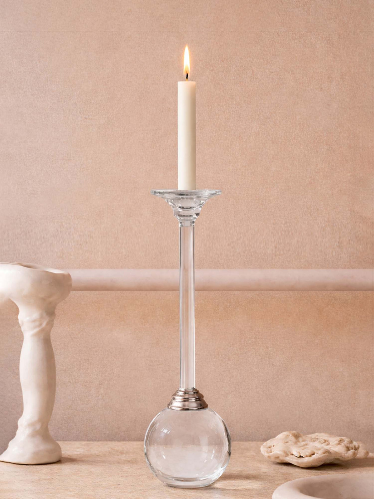 Aarvi Decor Crystal Ball Celestial Orb Candle Holder (S) · S