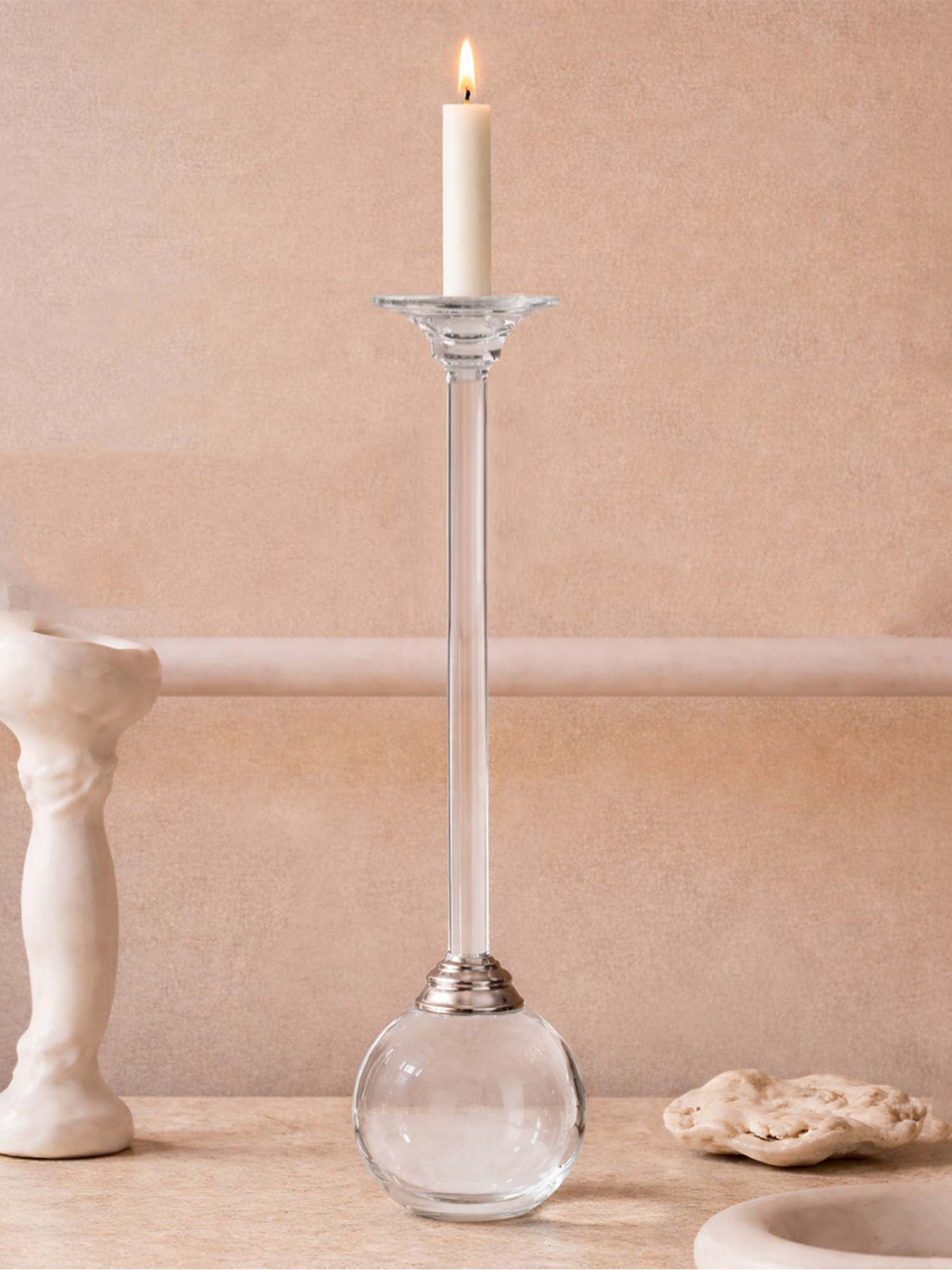 Aarvi Decor Crystal Ball Celestial Orb Candle Holder (S) · S