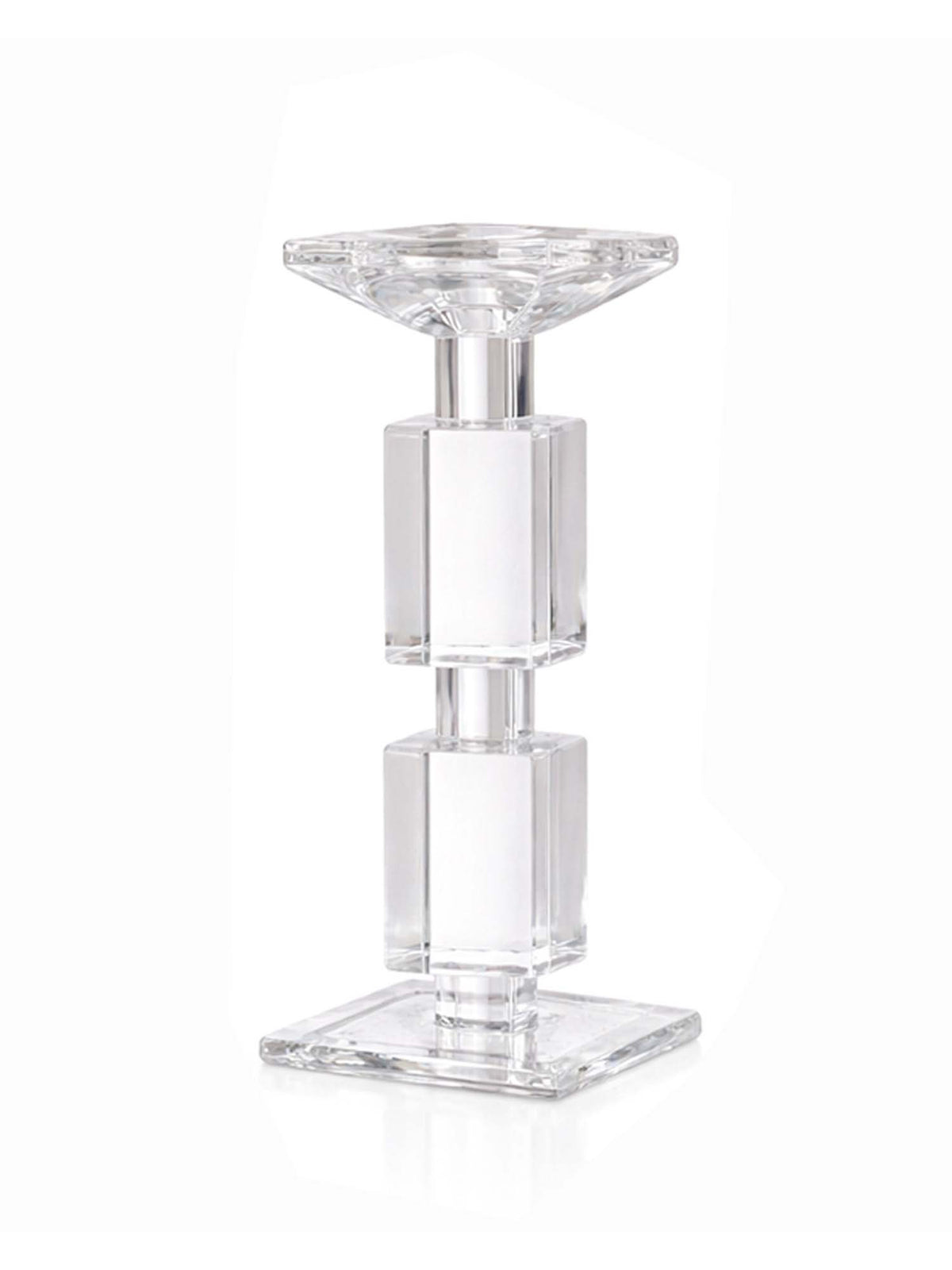 Aarvi Decor Transparent Elegance Crystal Candle Holder