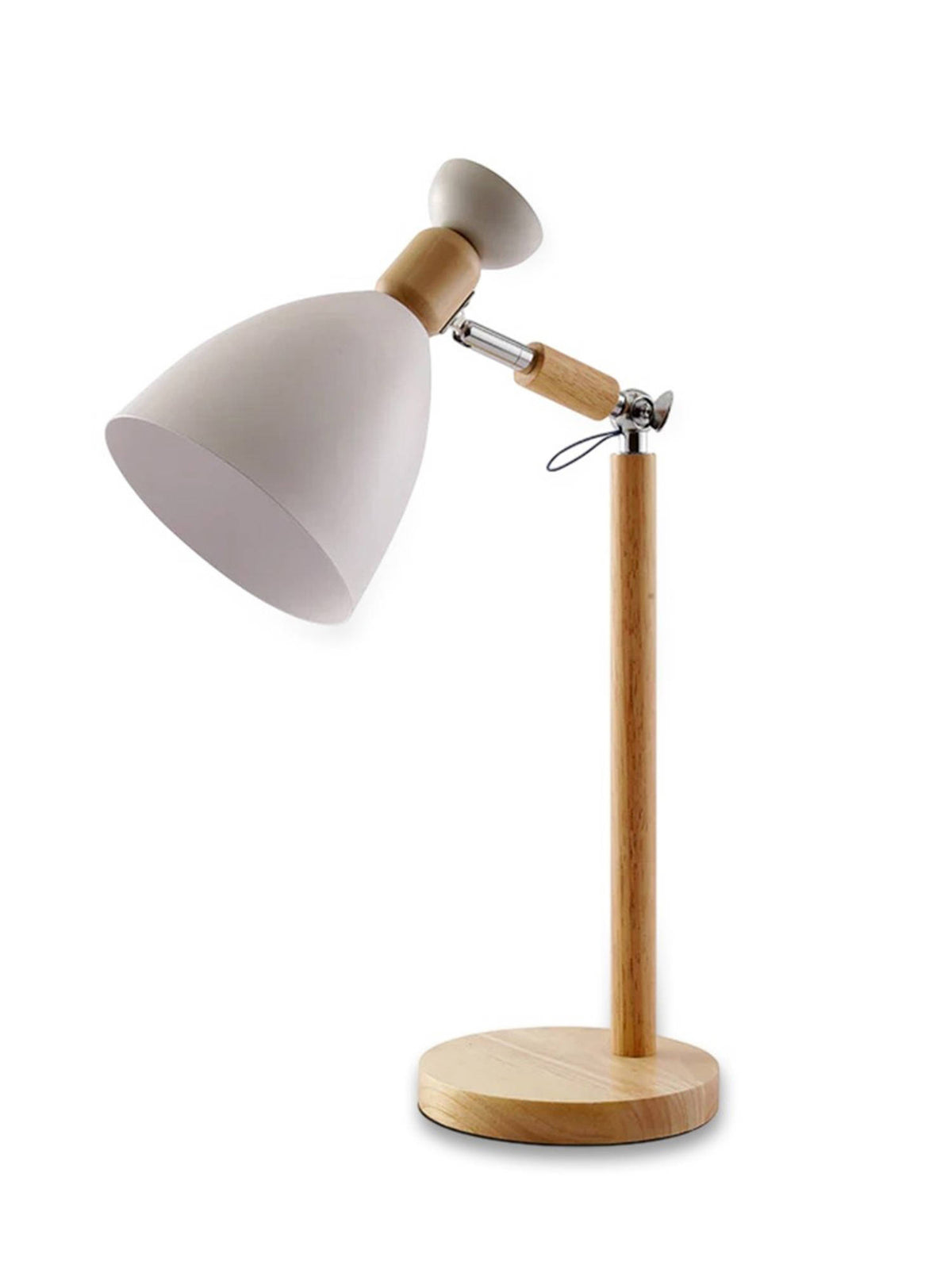 Aarvi Decor Wooden Metallic White Study Desk Lamp · One Size