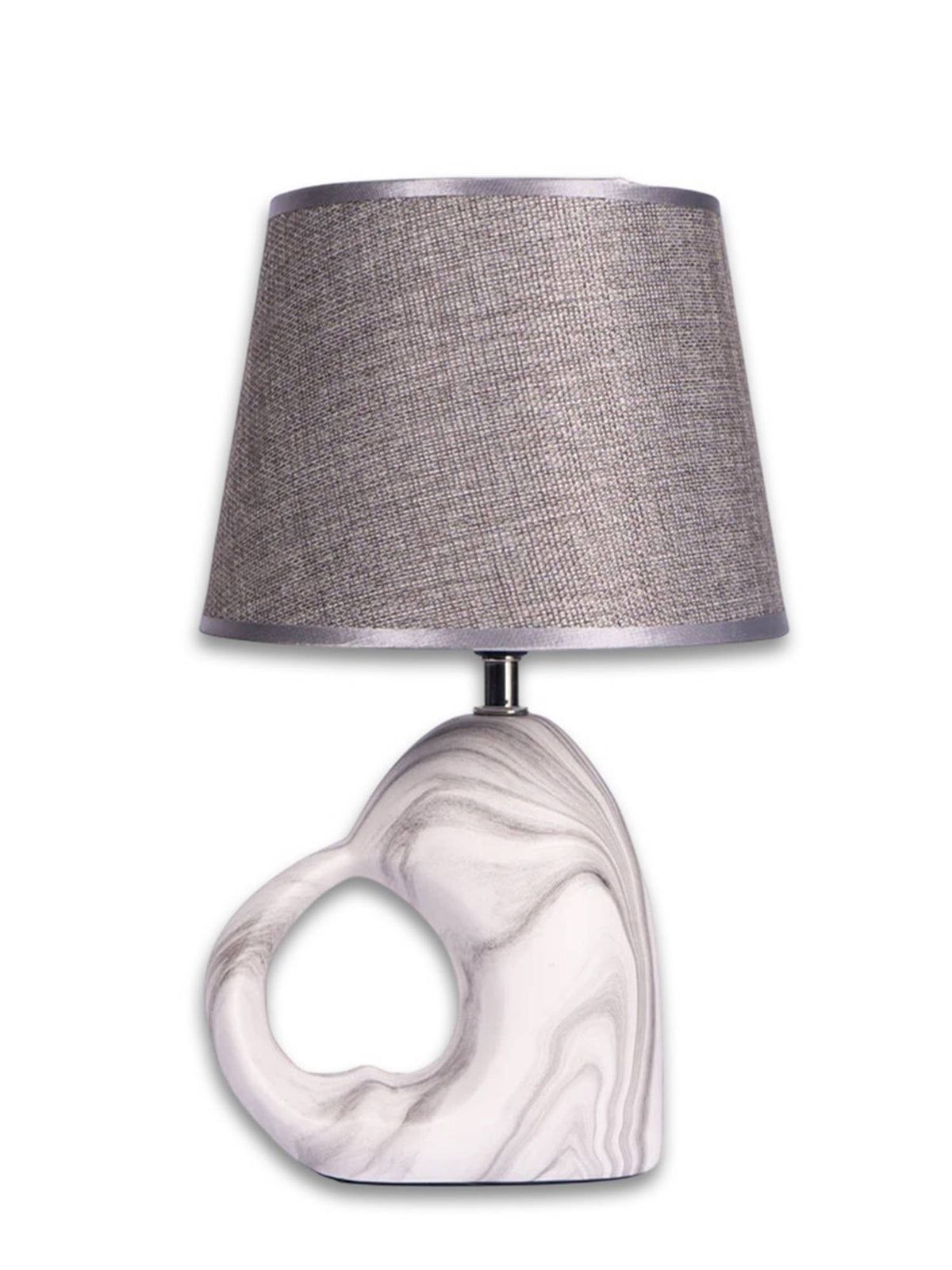 Aarvi Decor Gray Open Heart Ceramic Table Lamp · One Size