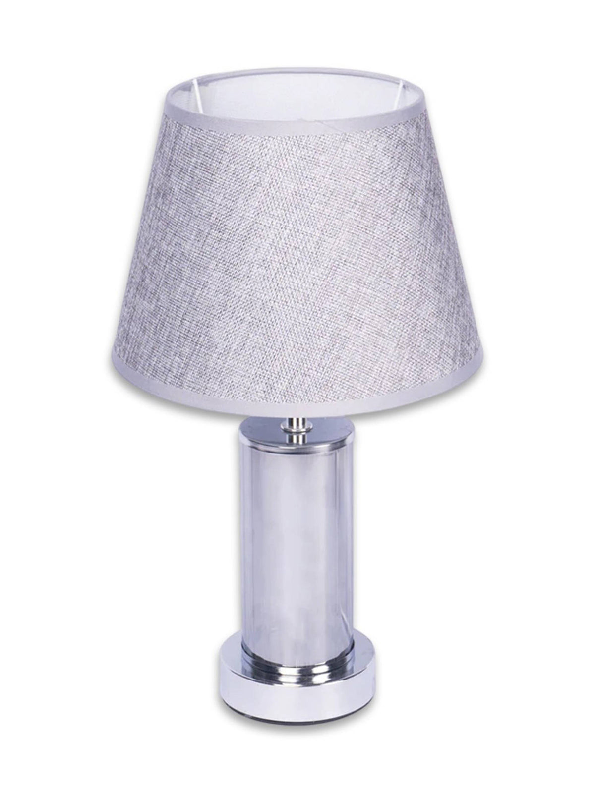 Aarvi Decor Grey Chrome Glass Table Lamp · One Size