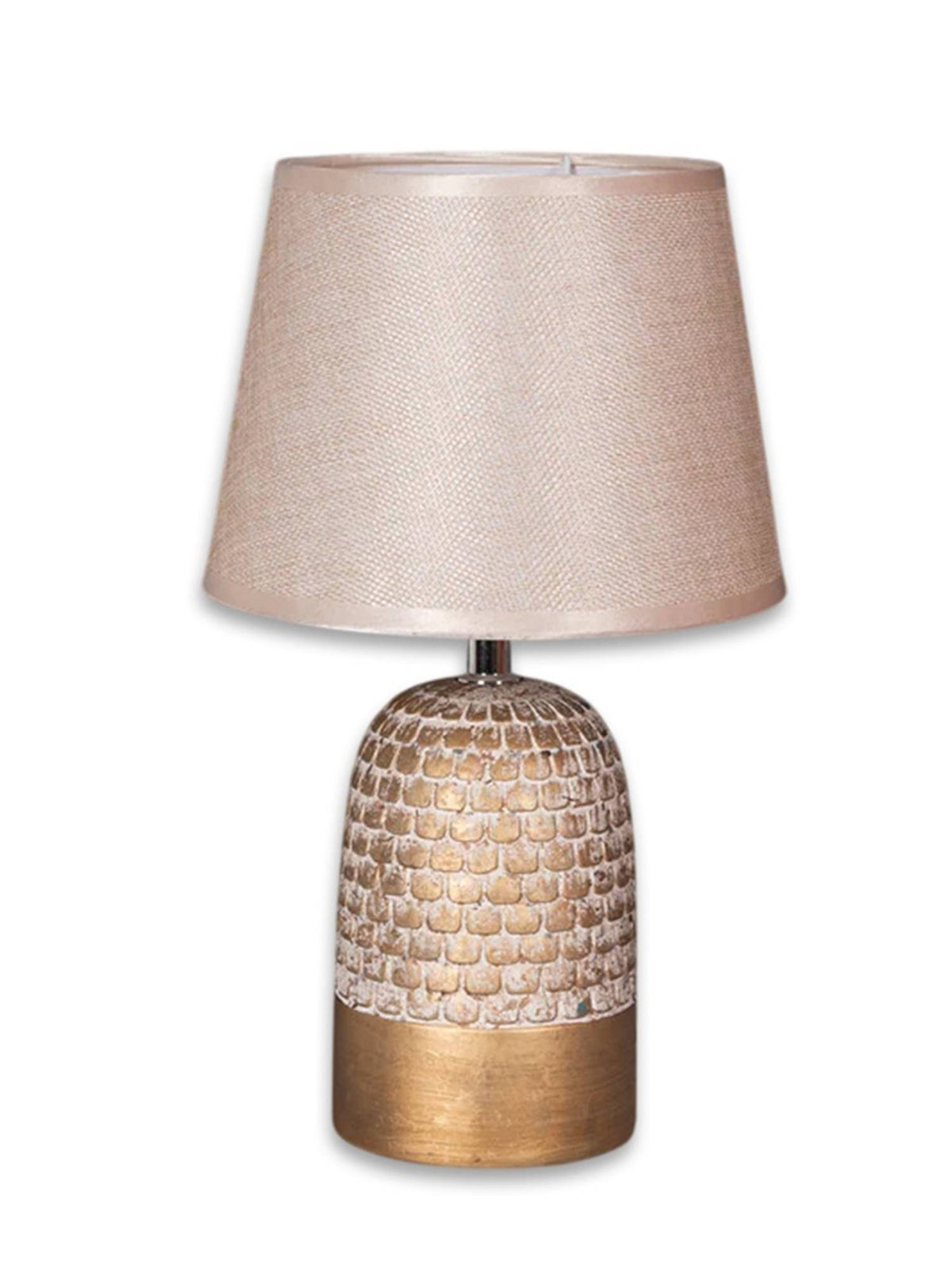 Aarvi Decor Wooden Metallic Beige Study Desk Lamp · One Size