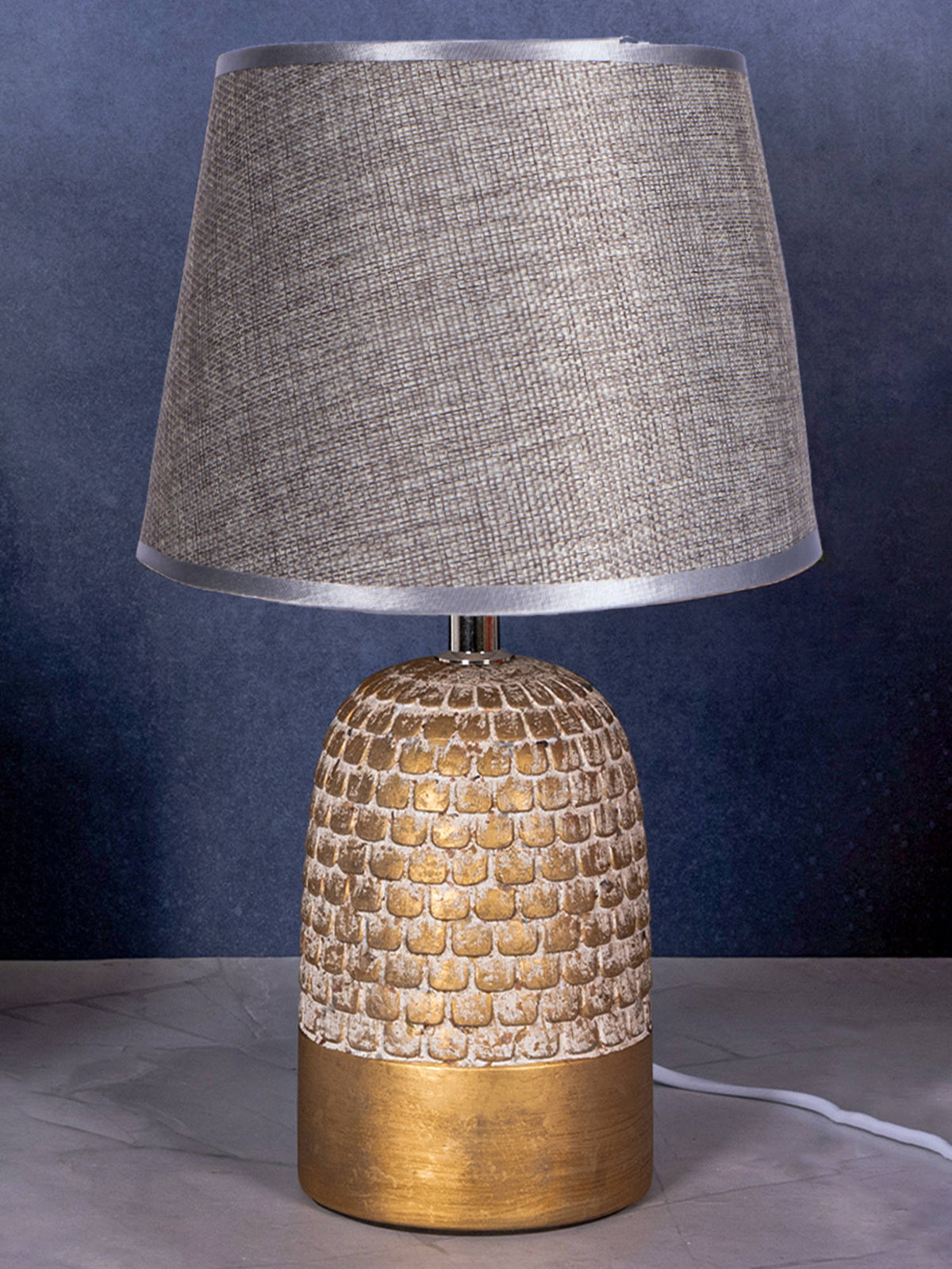 Aarvi Decor Grey Ceramic Glazed Table Lamp · One Size
