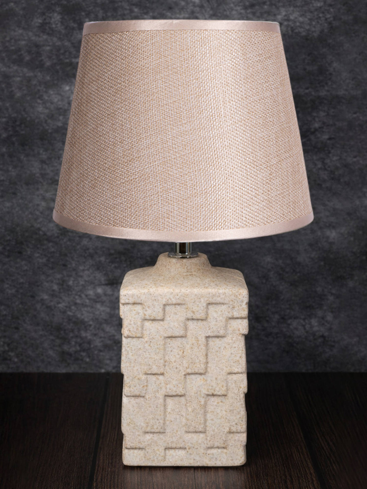 Aarvi Decor Beige Ceramic Table Lamp