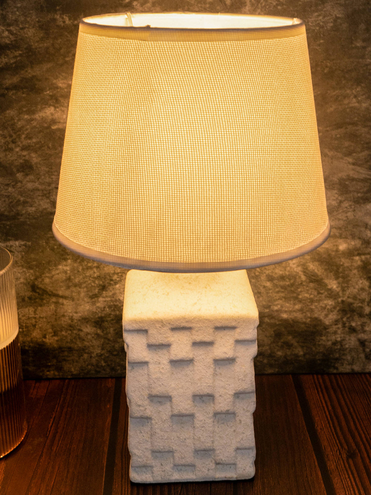 Aarvi Decor White Ceramic Table Lamp
