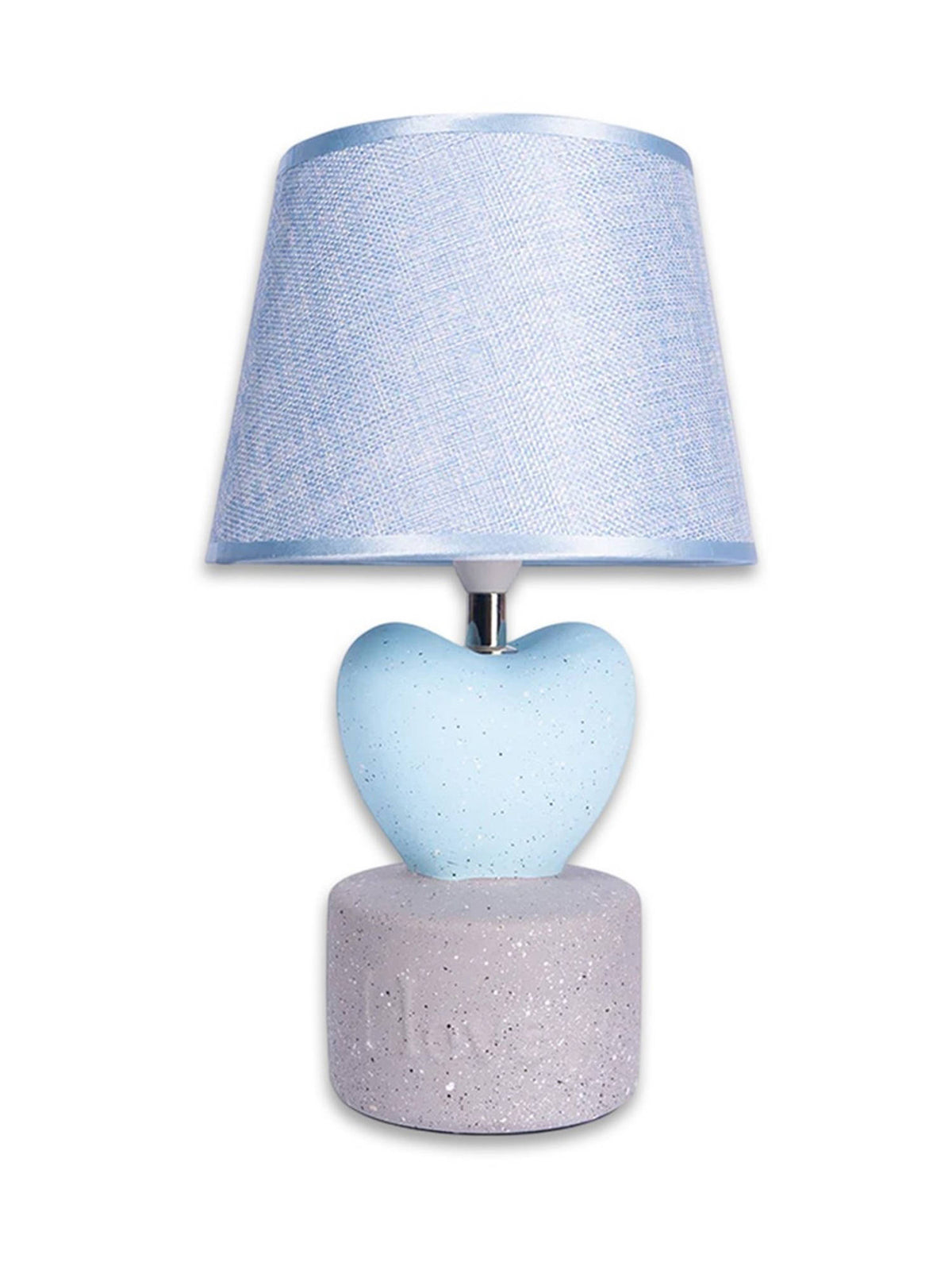 Aarvi Decor Blue Heart Ceramic Table Lamp