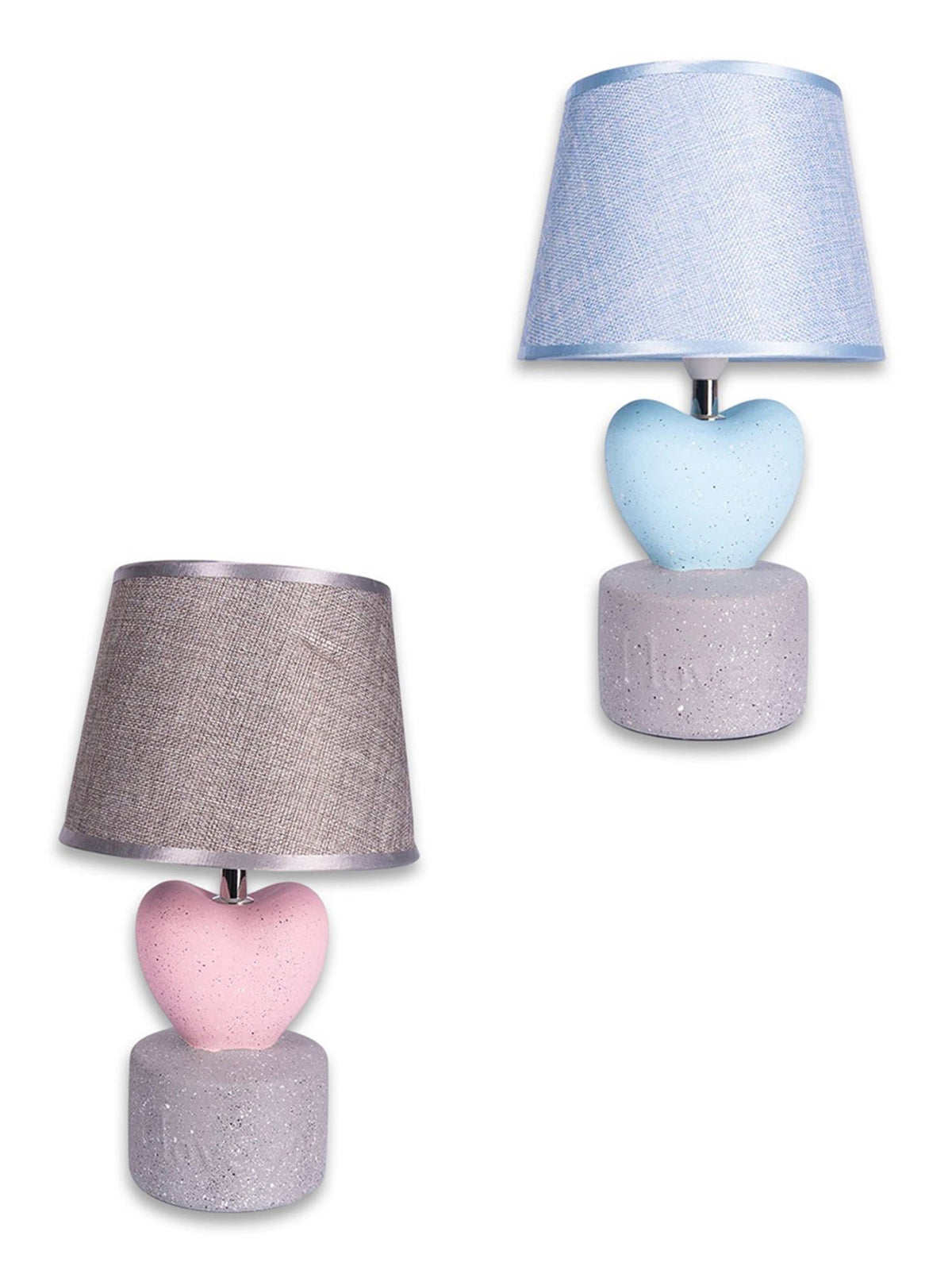 Aarvi Decor Blue Heart Ceramic Table Lamp