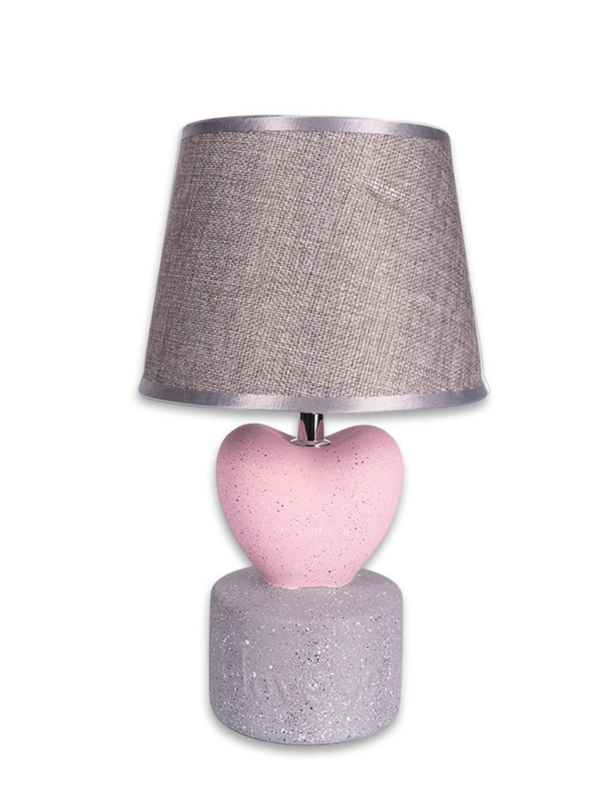 Aarvi Decor Pink Heart Ceramic Table Lamp