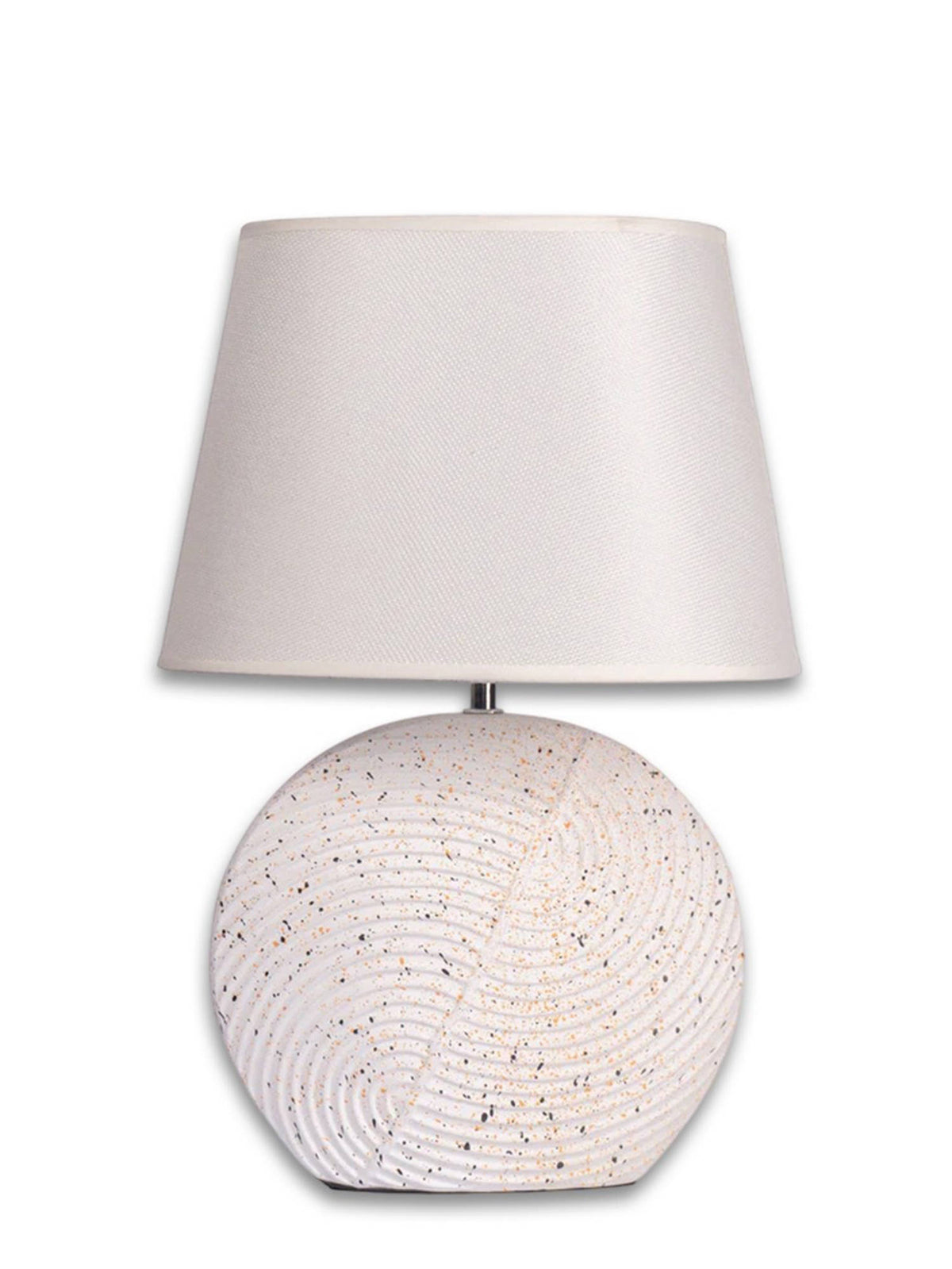 Aarvi Decor White Ceramic Textured Table Lamp · One Size