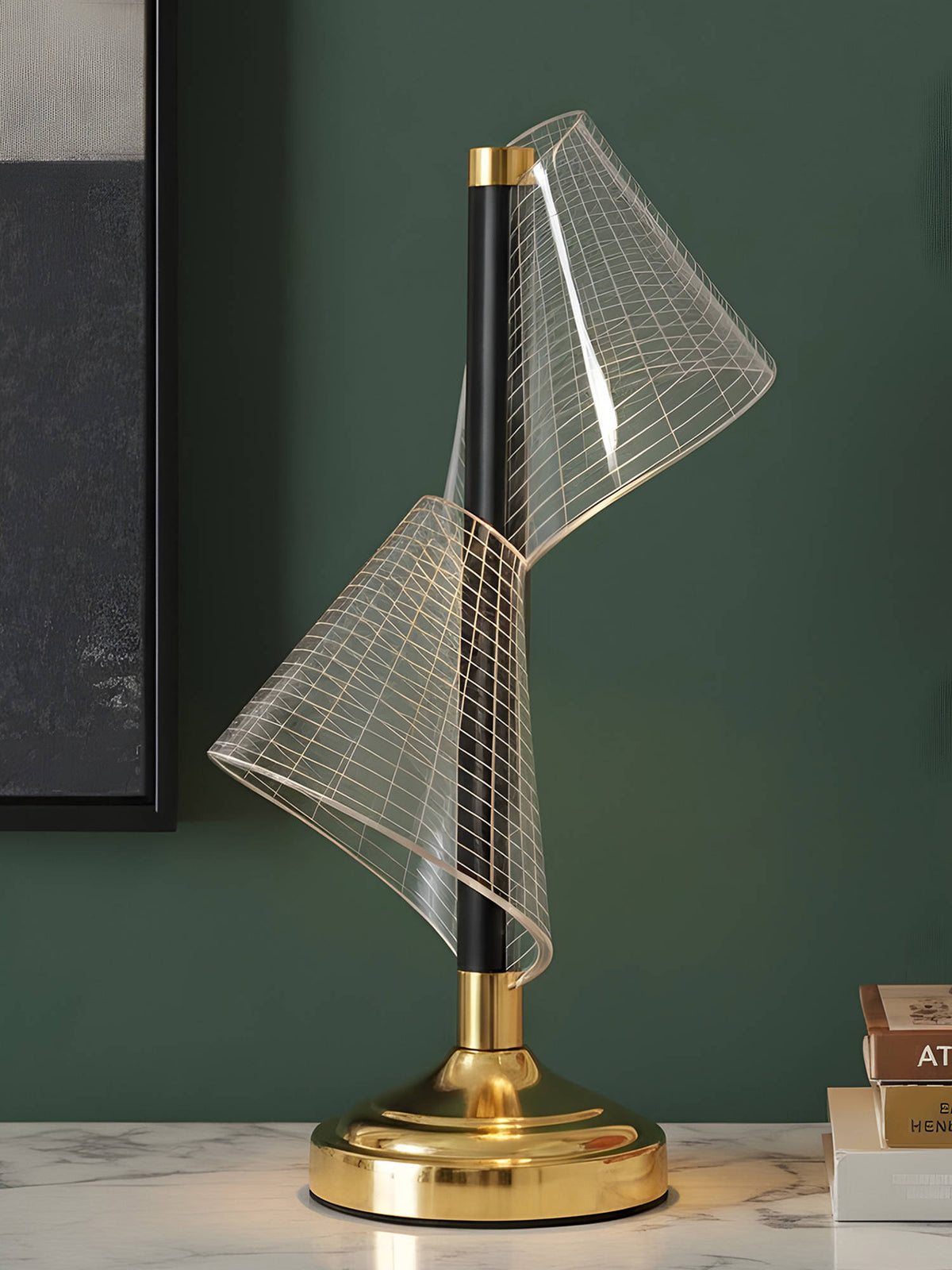 Aarvi Decor Fibreglass Modern Led Table Lamp
