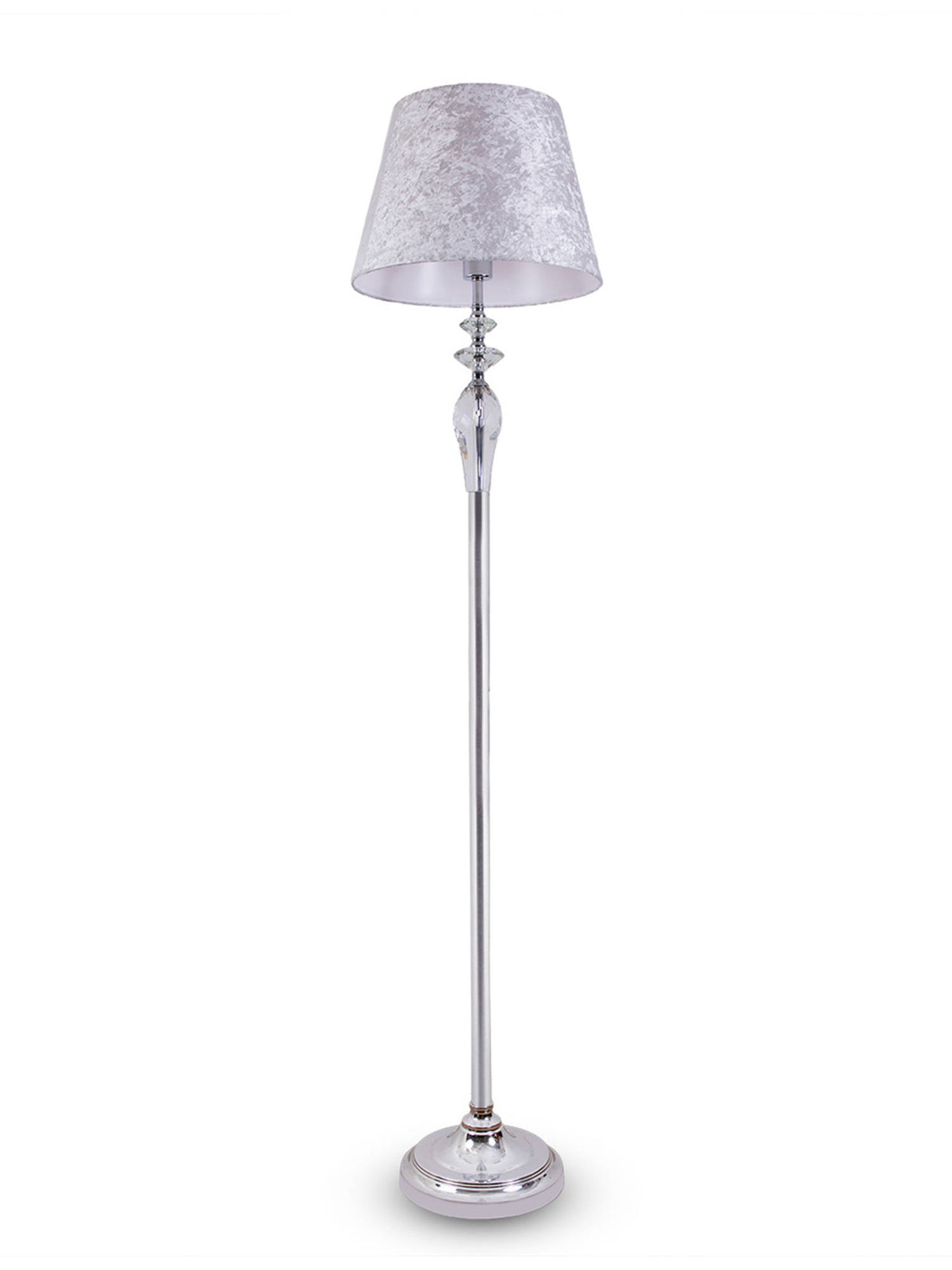 Aarvi Decor Silver Crystal & Metal Decorative Nova Floor Lamp · One Size