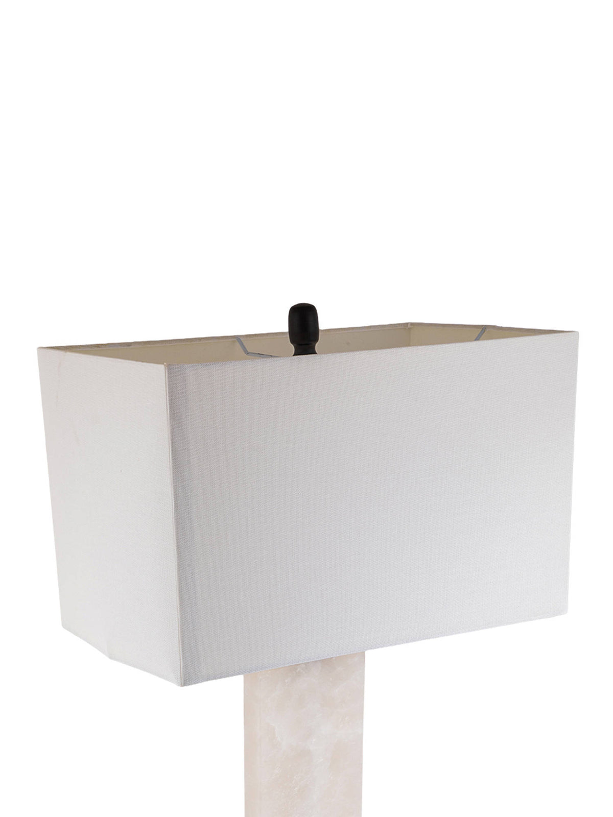Aarvi Decor White Onyx Decorative Column Table Lamp