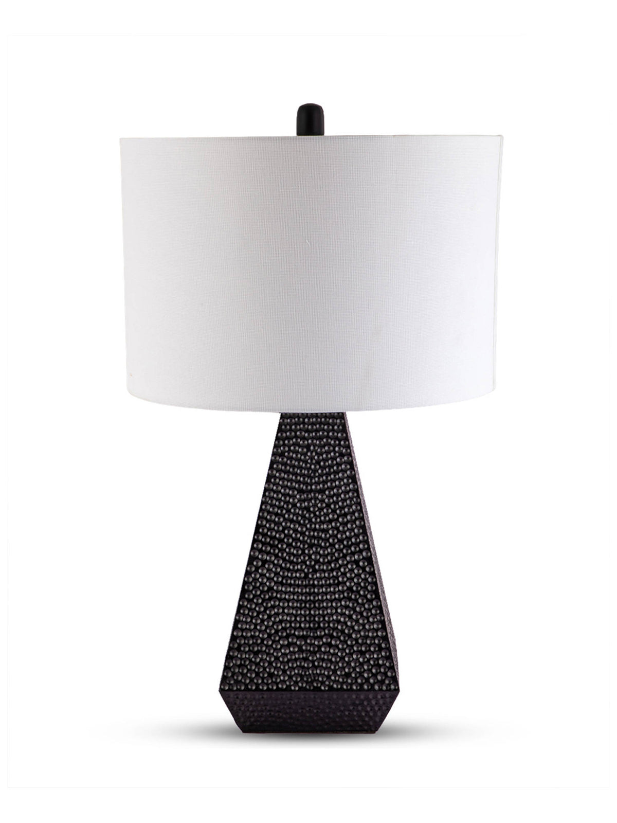 Aarvi Decor White Resin Decorative Noir Prestige Luxe Table Lamp · One Size