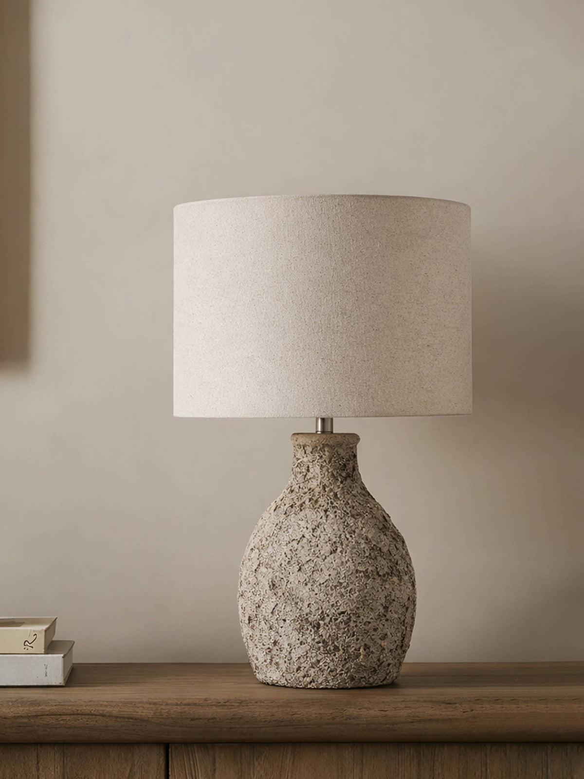 Aarvi Decor Beige Terra Cotta Decorative Artisan Stone Luxe Table Lamp · One Size