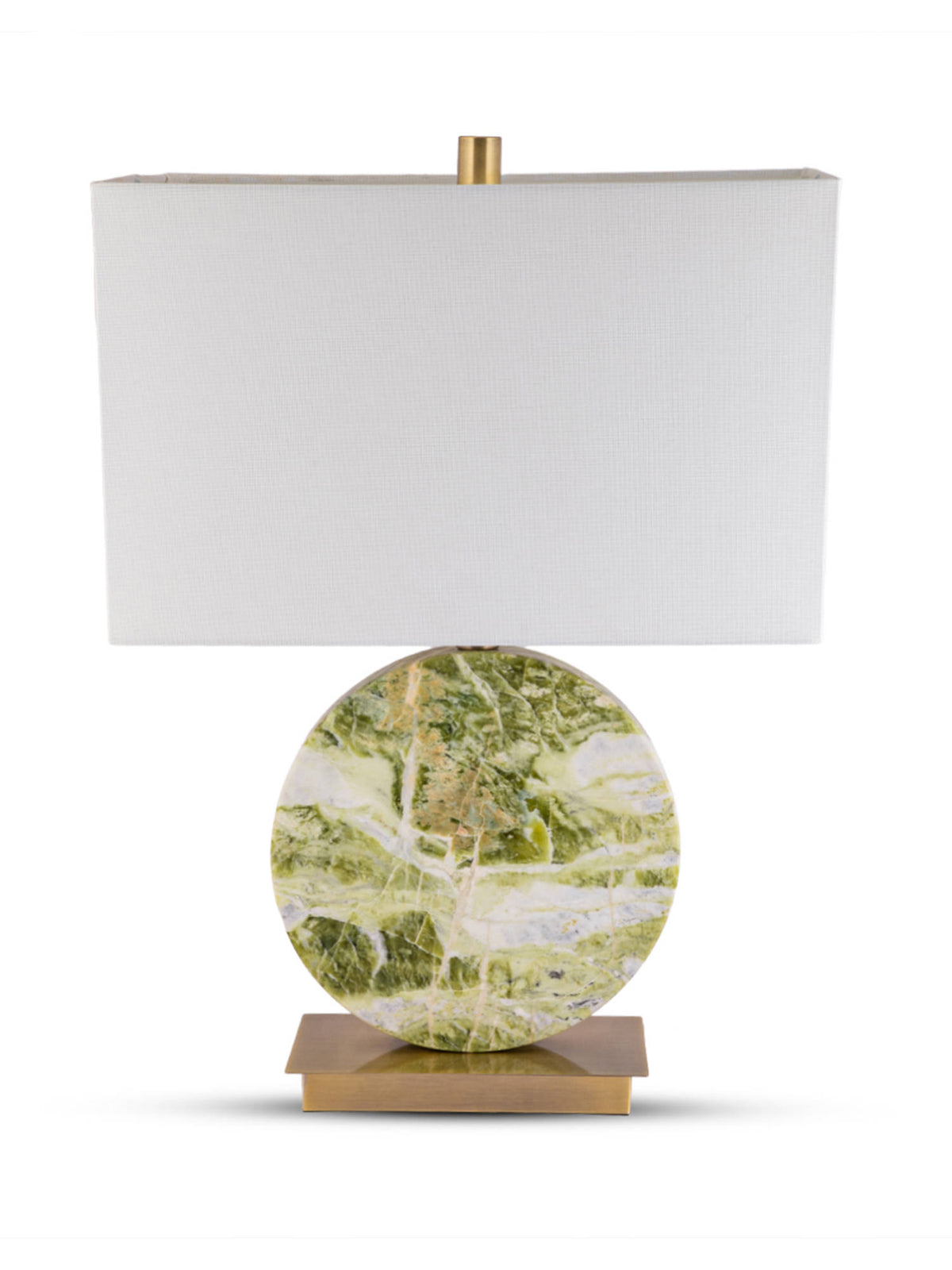 Aarvi Decor Green Marble Decorative Monarch Table Lamp