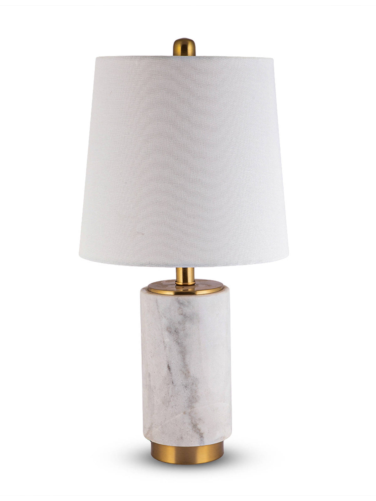 Aarvi Decor White Marble Decorative Luxe Lamp · One Size