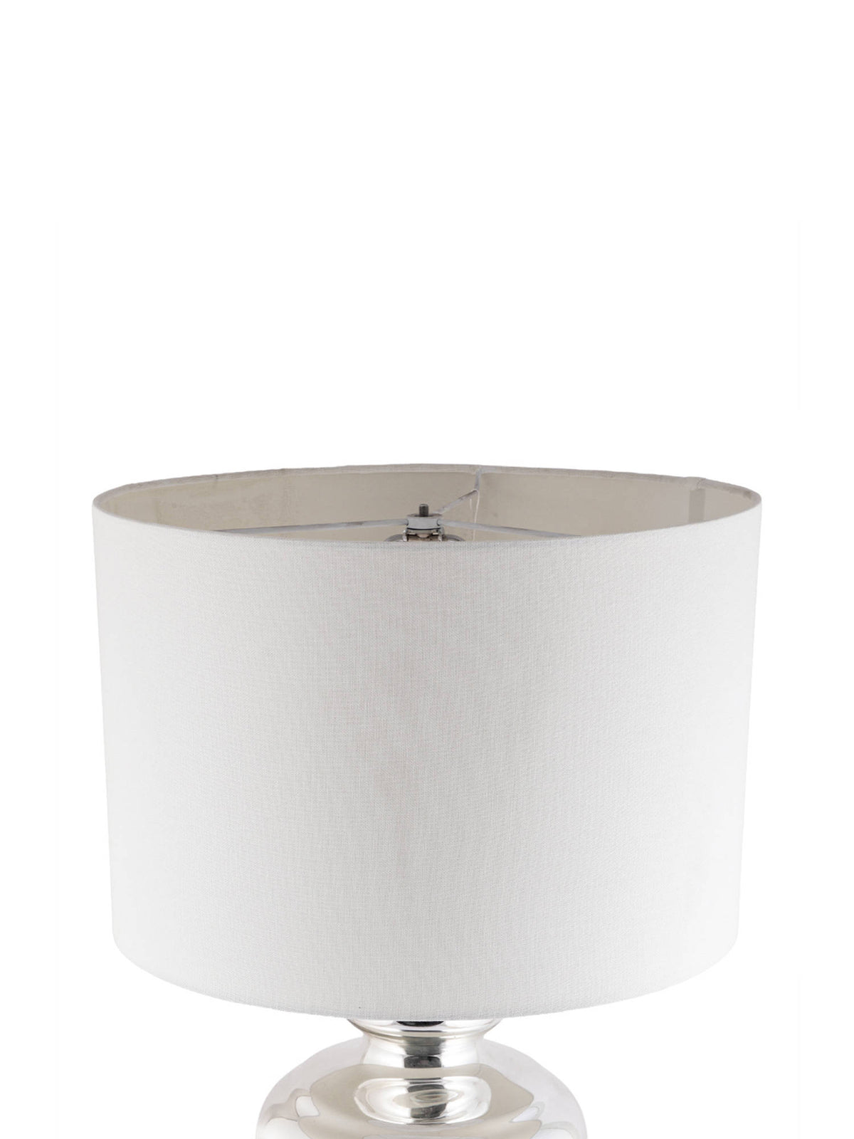 Aarvi Decor Silver Glass Decorative Majestic Aurora Table Lamp