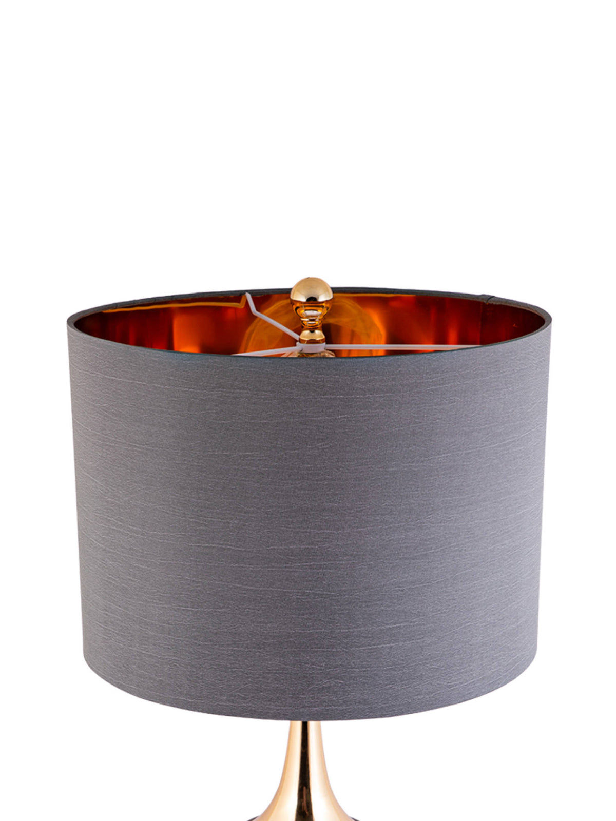 Aarvi Decor Grey Glass Decorative Noir Royale Table Lamp