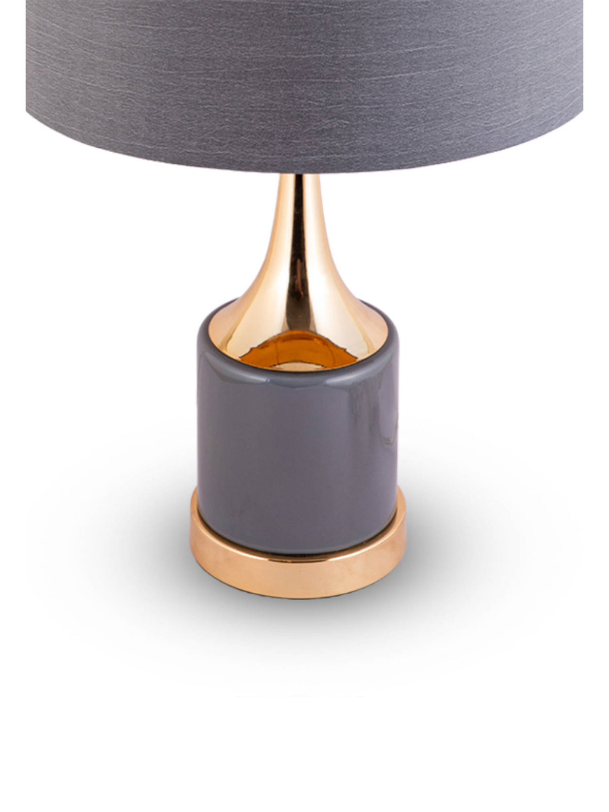 Aarvi Decor Grey Glass Decorative Noir Royale Table Lamp