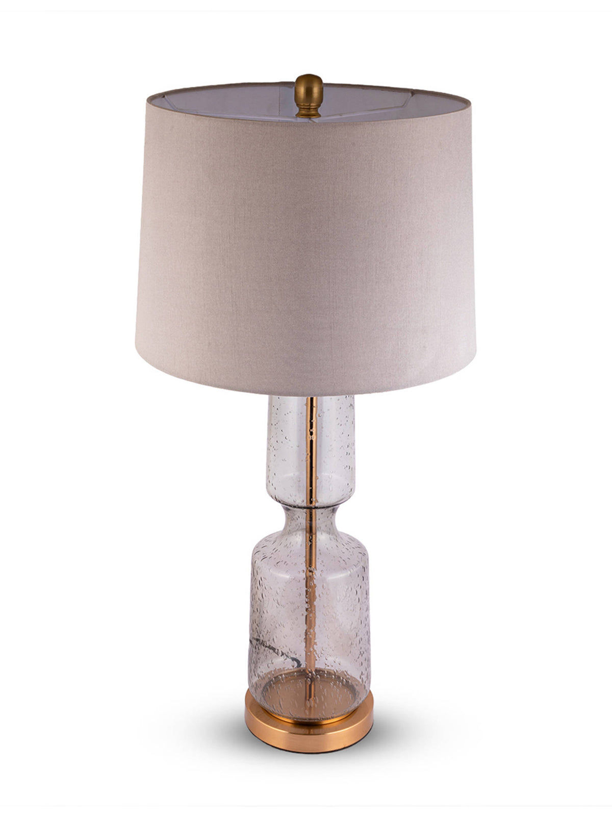 Aarvi Decor Gray Glass Decorative Celeste Luxe Lamp