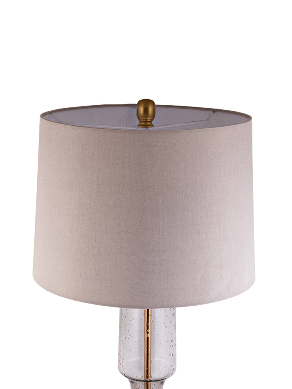 Aarvi Decor Gray Glass Decorative Celeste Luxe Lamp