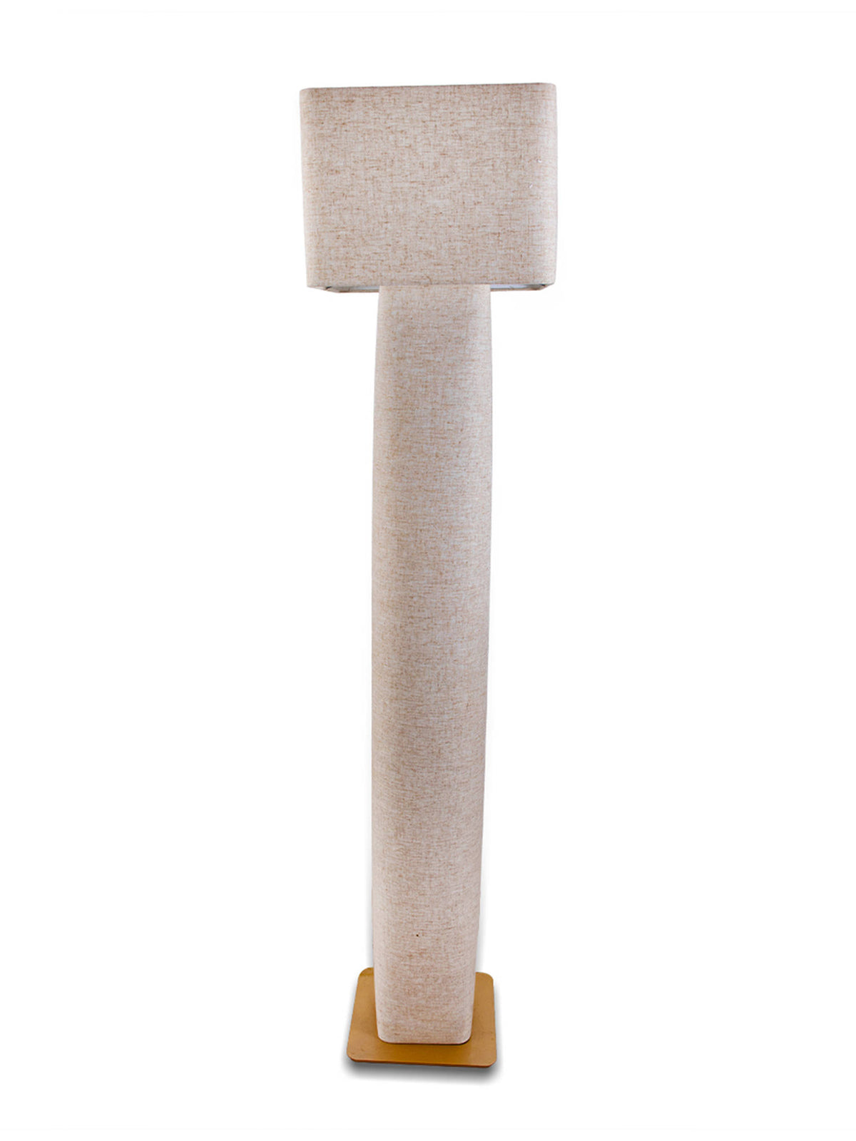 Aarvi Decor Beige Linen & Metal Decorative Luxe Majesty Floor Lamp · One Size