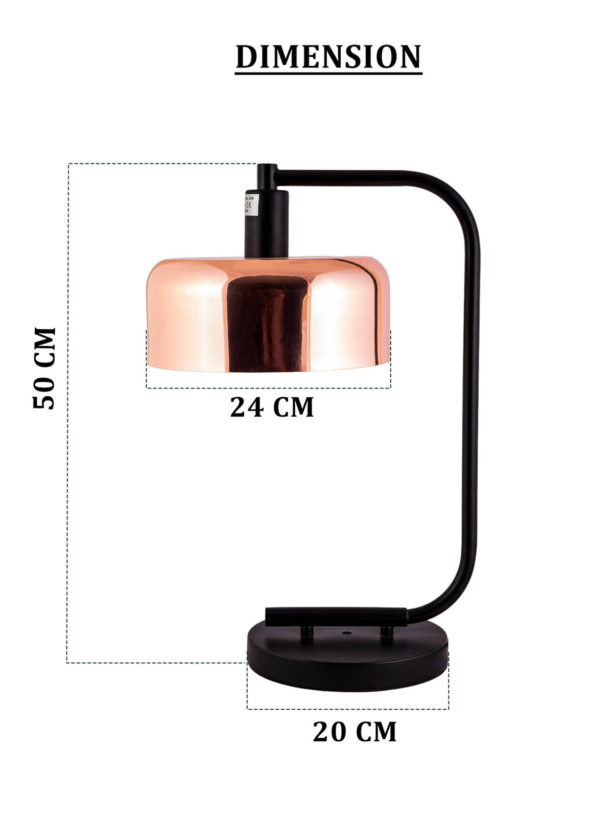 Aarvi Decor Copper Metal Decorative Glow Lamp