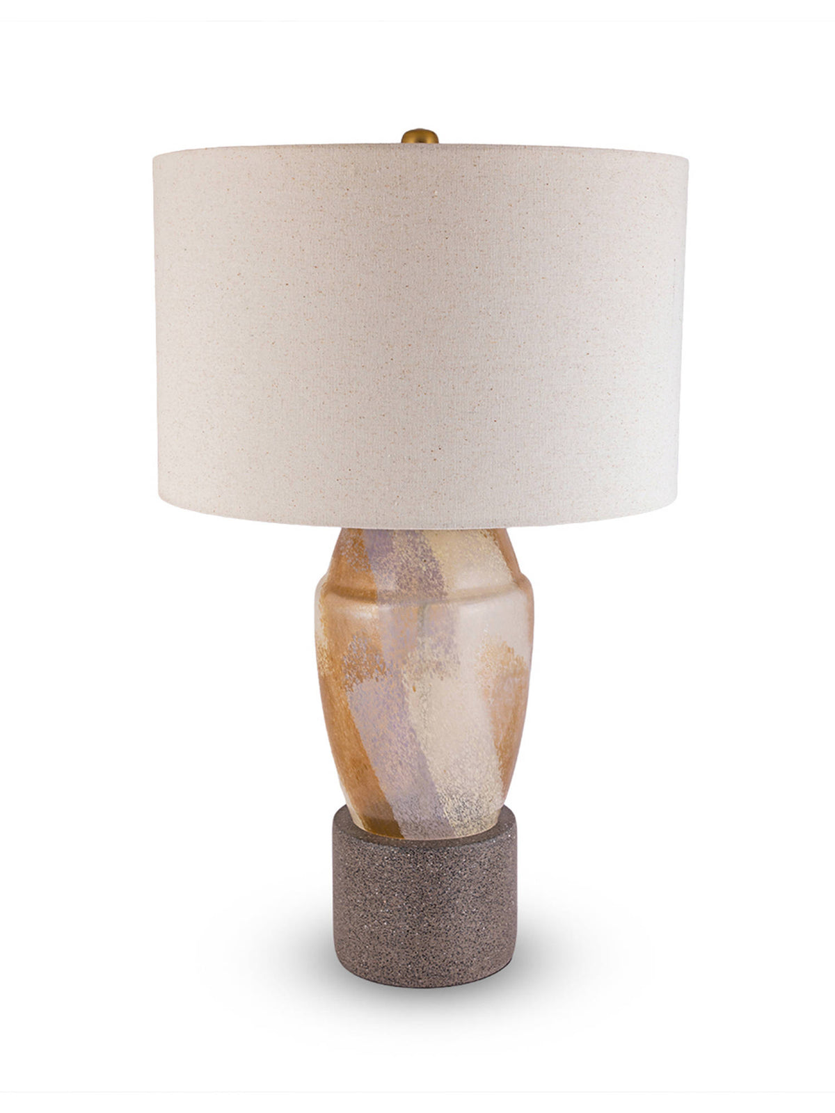 Aarvi Decor Multi-Color Glass Decorative Eclipse Elegance Table Lamp