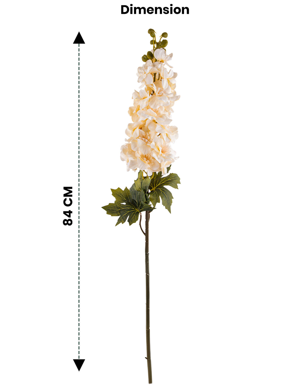 Aarvi Decor Cream Cherry Blossom Silk Stem Single Stem Flower