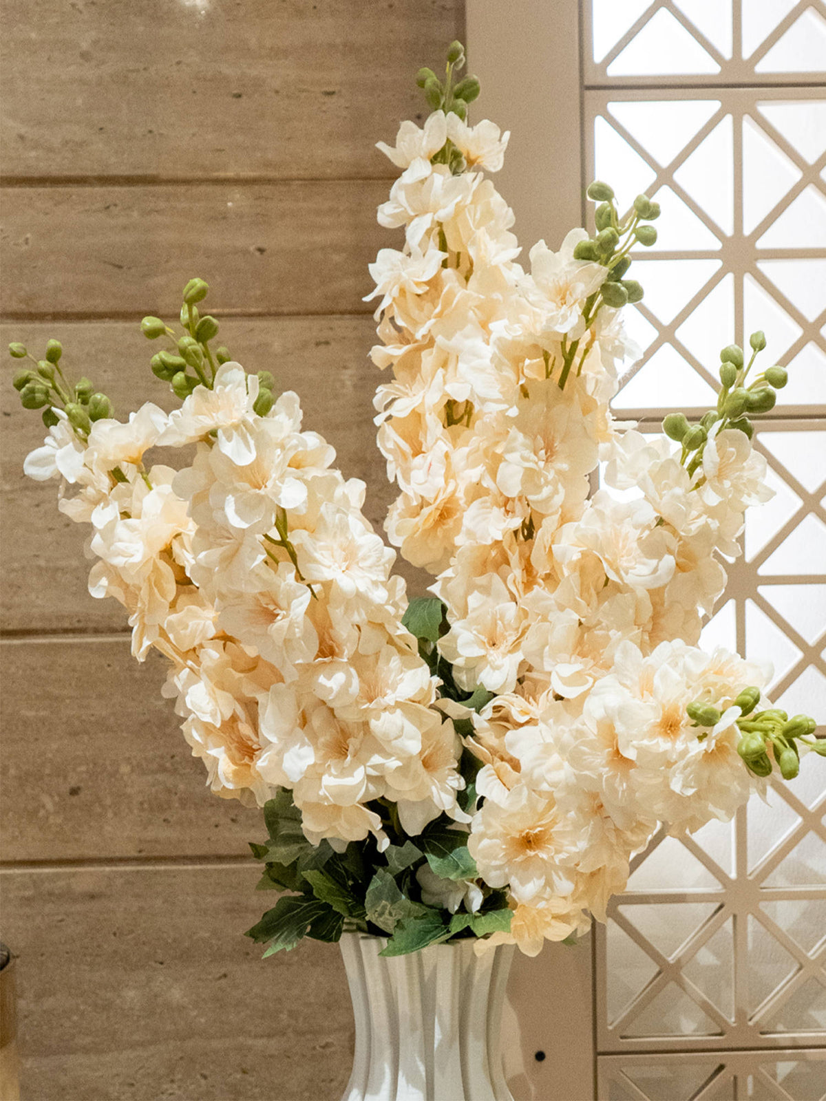 Aarvi Decor Cream Cherry Blossom Silk Stem Single Stem Flower