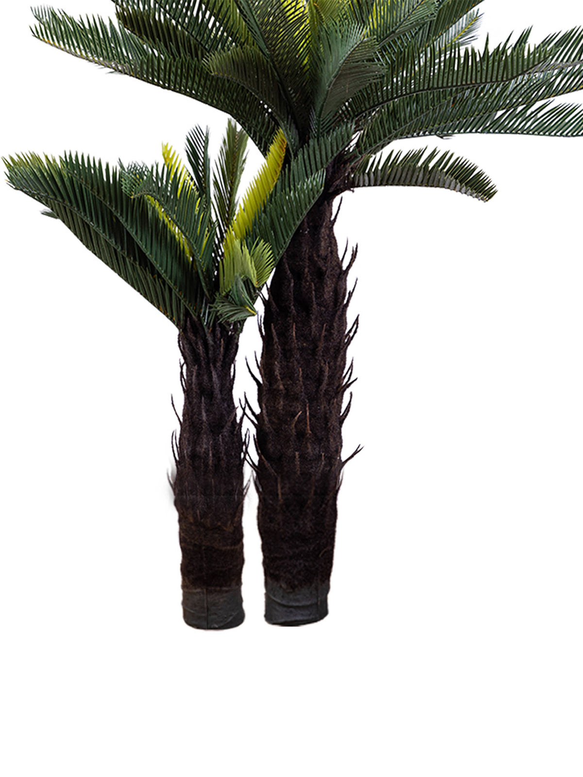 Aarvi Decor Green Double Cycas Palm Artificial Plant Big Size For Home Decor Without Pot