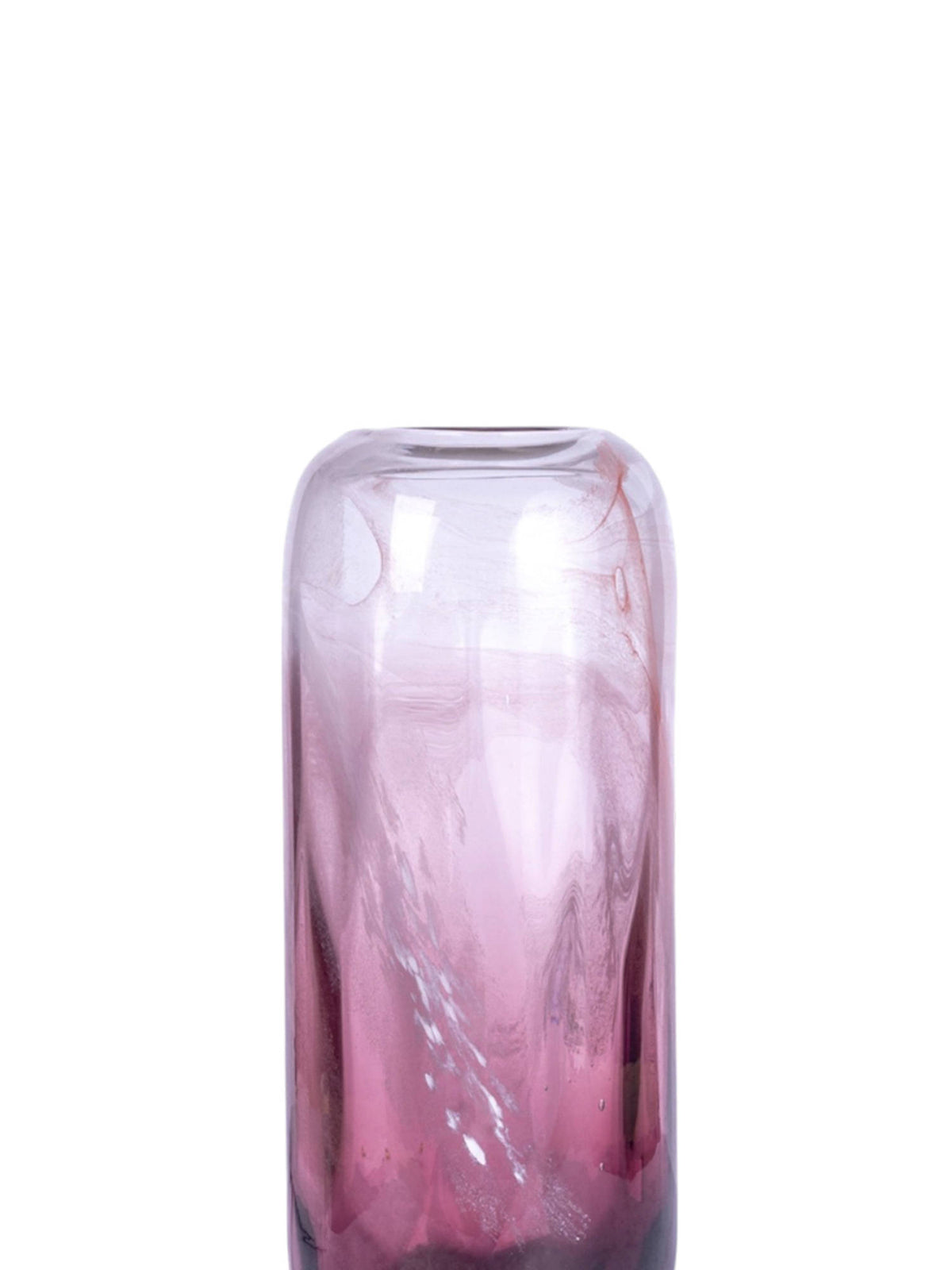 Aarvi Decor Rose Grandeur Transparent Pink Glass Vase