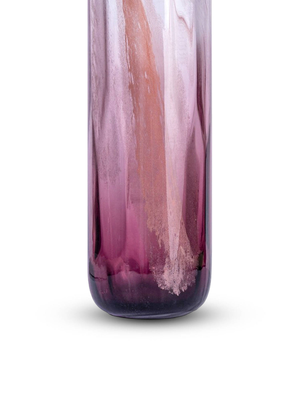 Aarvi Decor Rose Grandeur Transparent Pink Glass Vase