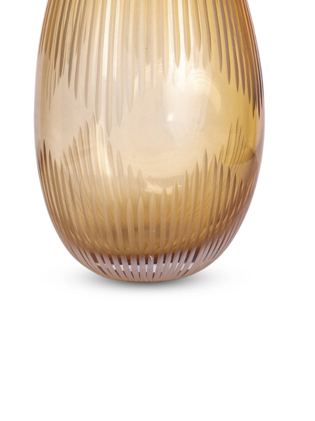 Aarvi Decor Yellow Elysium Transparent Glass Vase