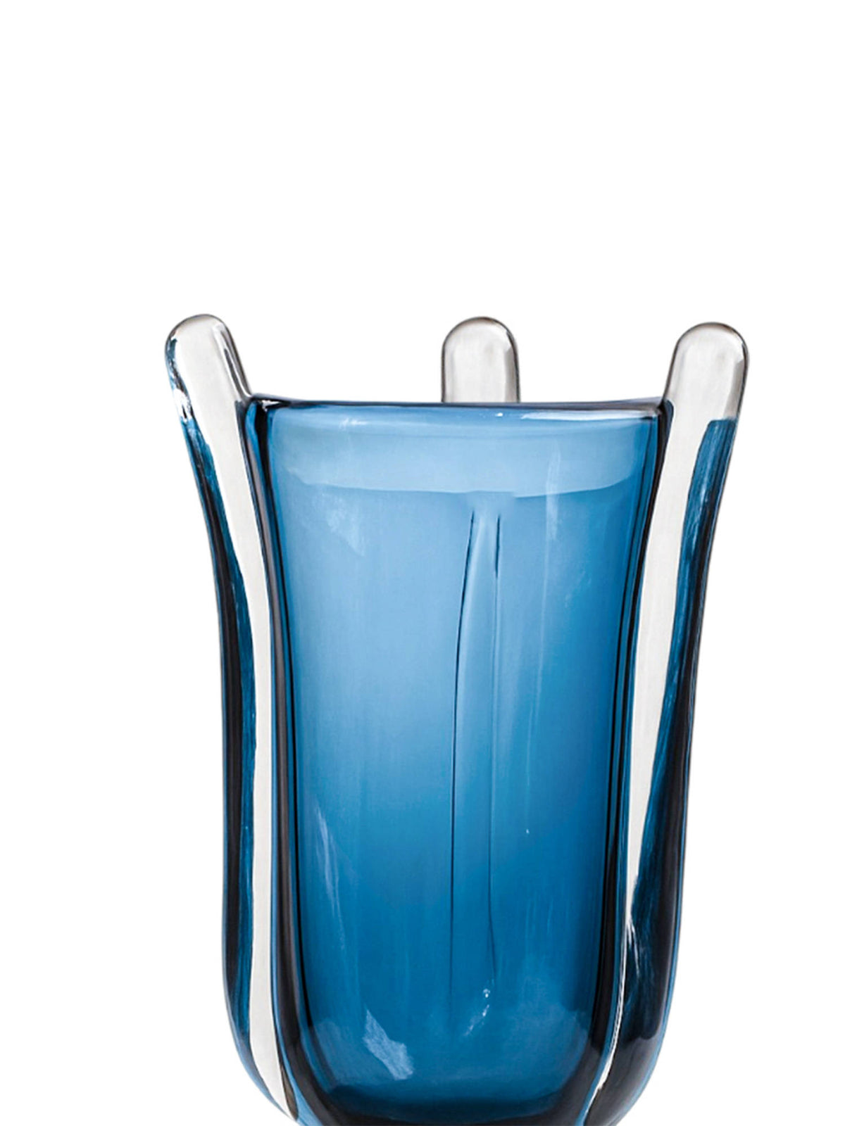 Aarvi Decor Ocean Horizon Blue Transparent Glass Vase