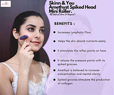 Skin And You Skinn And You Amethyst Spiked Head Roller face roller