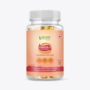 Bhumija Lifesciences Omega-3 Salmon Fish Oil 1000mg Softgels