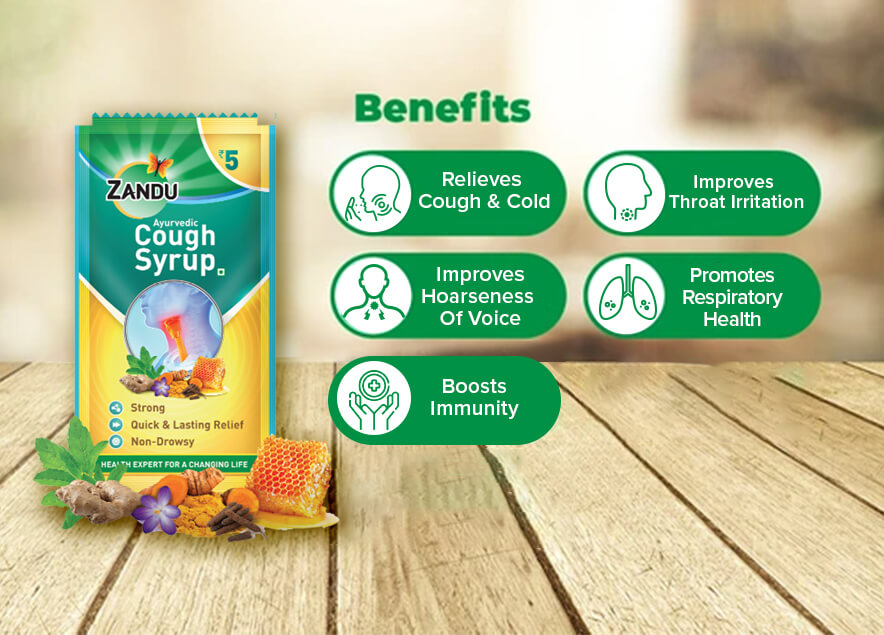 Zandu-O Zandu Ayurvedic Cough Syrup 100ml x 3U