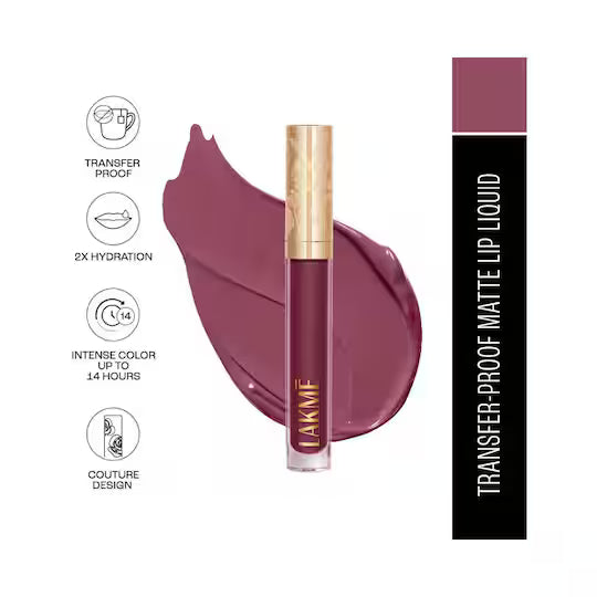 Lakme - Rouge Bloom Matte Liquid Lipstick (3.5ml)