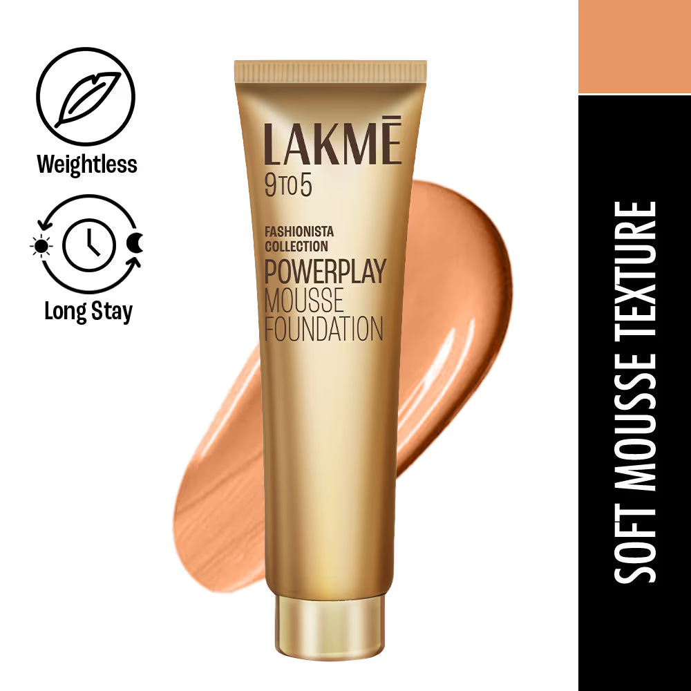 Lakme - 9 to 5 Powerplay Mousse Foundation (25g)