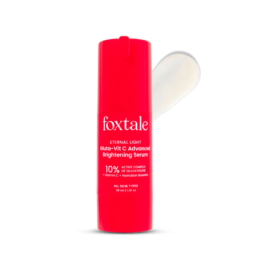 Foxtale 10% Vitamin C-Glutathione Brightening Face Serum For Glowing Skin, Dark Spots & Pigmentation (30ml)