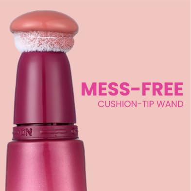 Typsy Beauty | Silk Cushion Liquid Blush Wand - Bouquet of Roses - Soft Pink Matte | Hyaluronic Acid Infused | Cushion Tip Applicator | Ultra-Pigmented | Buildable Liquid Blush | 12ml